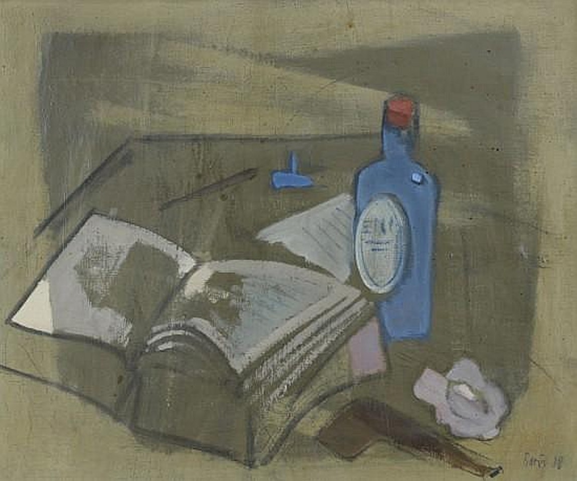 La bouteille bleue by Francisco Bores