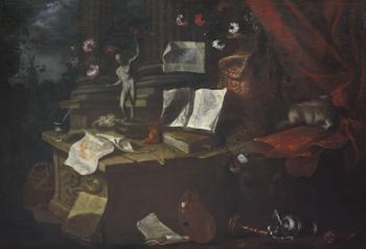 Natura morta con atelier di un artista by Pier Francesco Cittadini