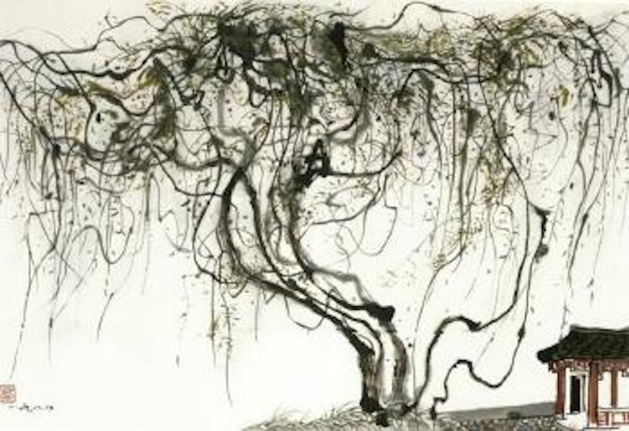 Wisteria by Wu Guanzhong