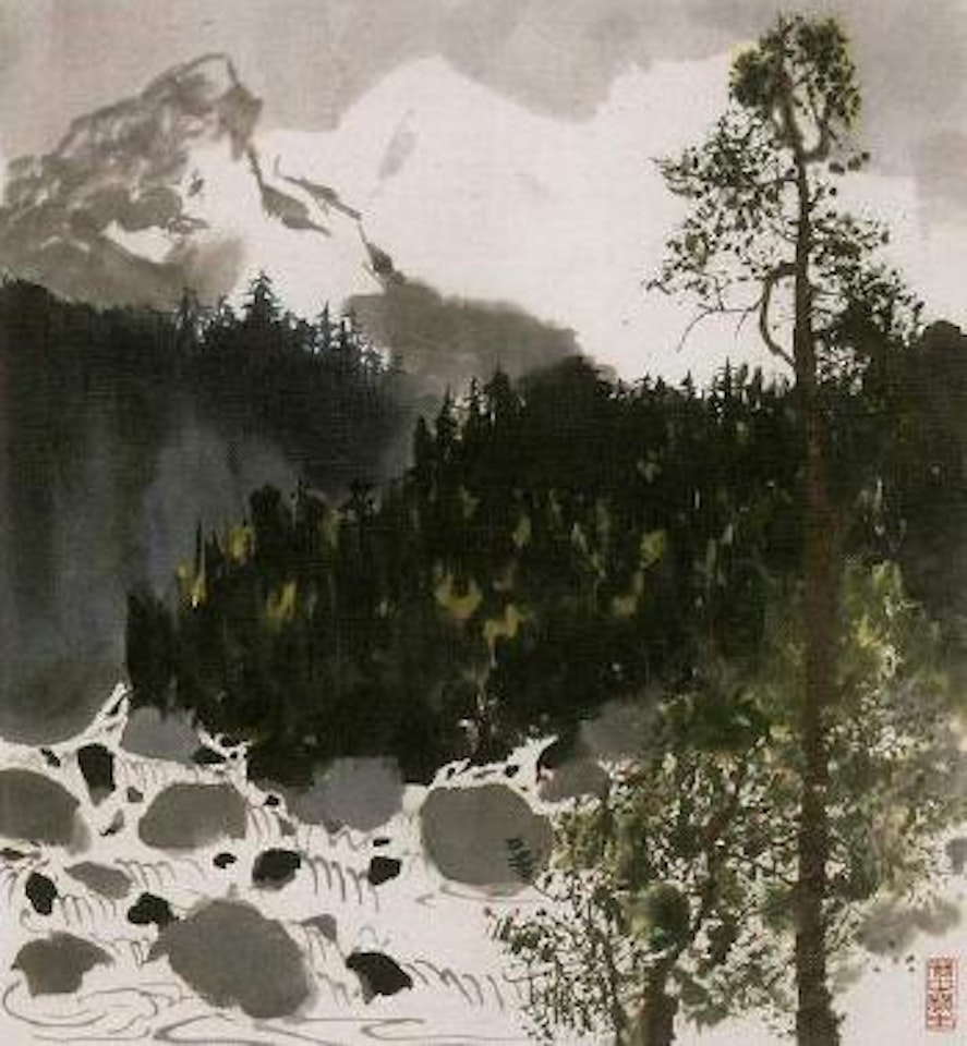 Snow-clad mountains by Wu Guanzhong