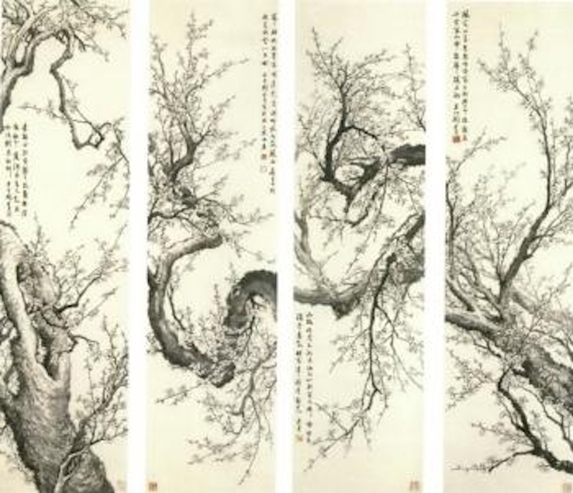 Plum blossoms by Lengyue Tao