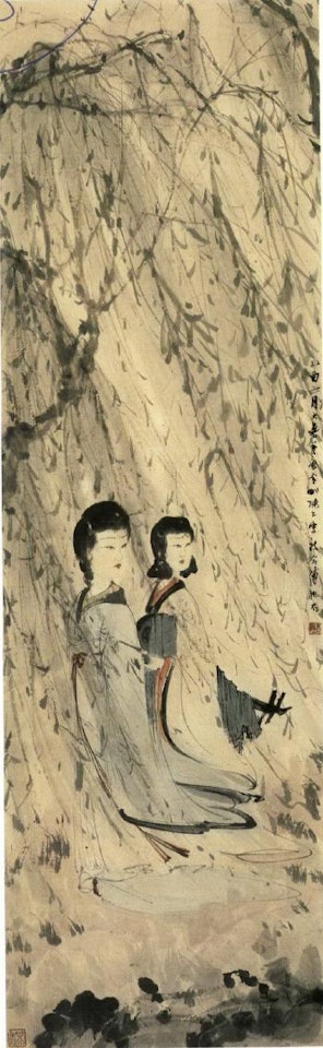 Strolling in spring by Fu Baoshi