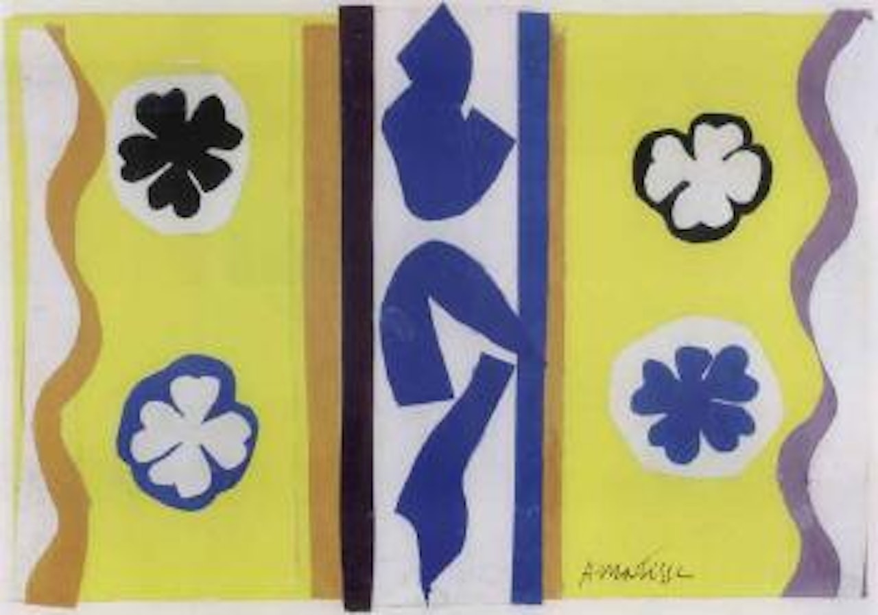Les quatre rosaces aux motifs bleus by Henri Matisse