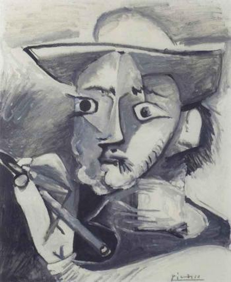 Peintre au chapeau by Pablo Picasso