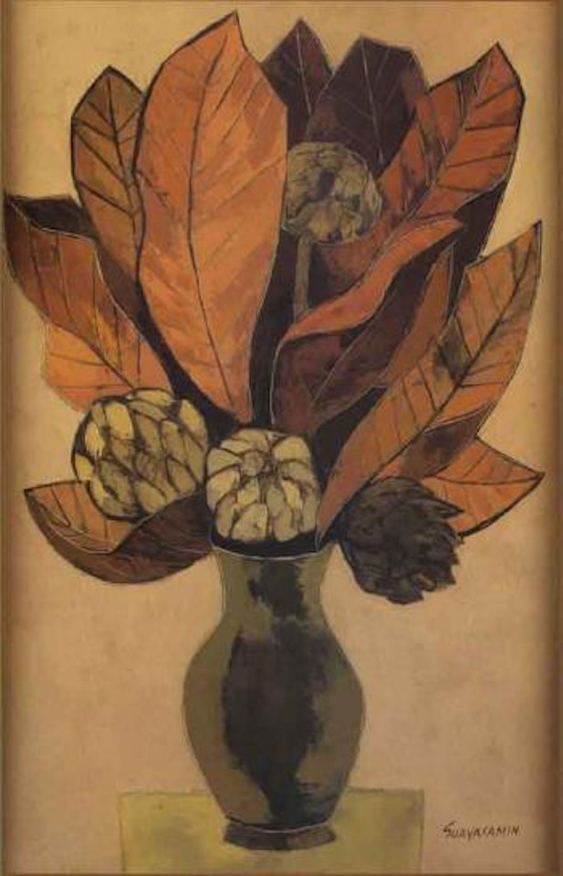 Vase of flowers by Oswaldo Guayasamin