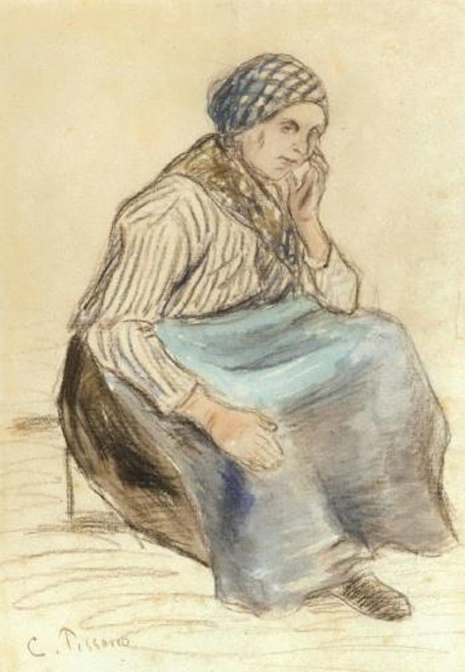 Paysanne assise by Camille Pissarro