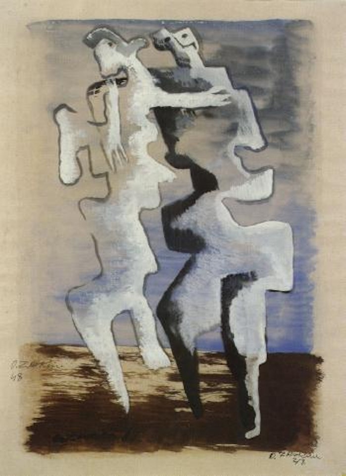 Couple blanc by Ossip Zadkine