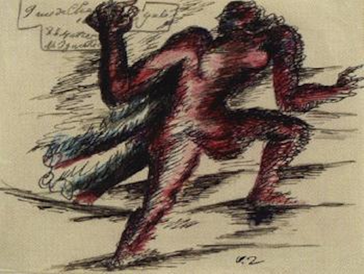 Aller a Grand pas by Ossip Zadkine