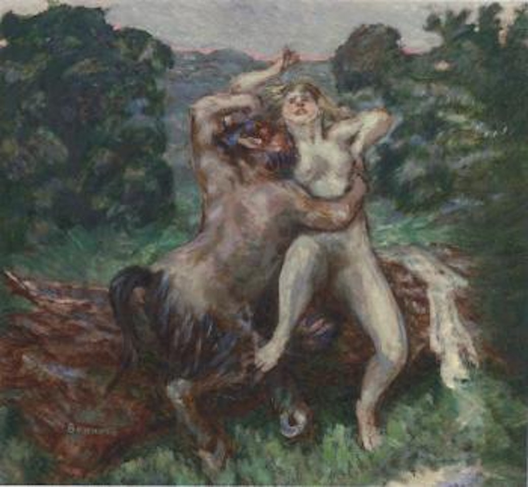 Faune or La nymphe violee or Pan et la nymphe or L'apres-midi d'un faune by Pierre Bonnard