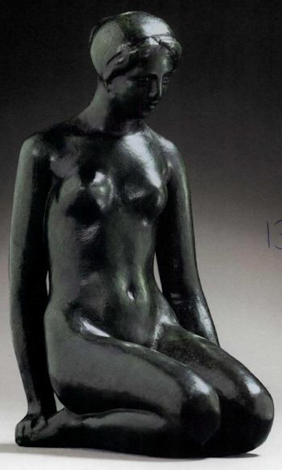 Young woman kneeling by Aristide Maillol