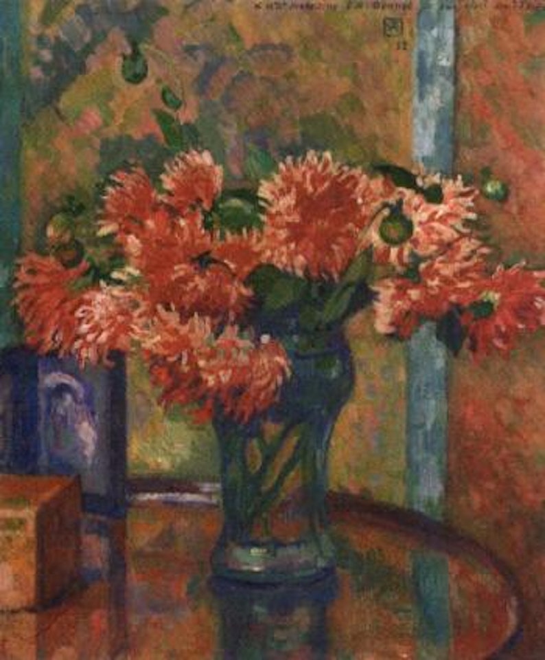 Dahlias by Theo van Rysselberghe