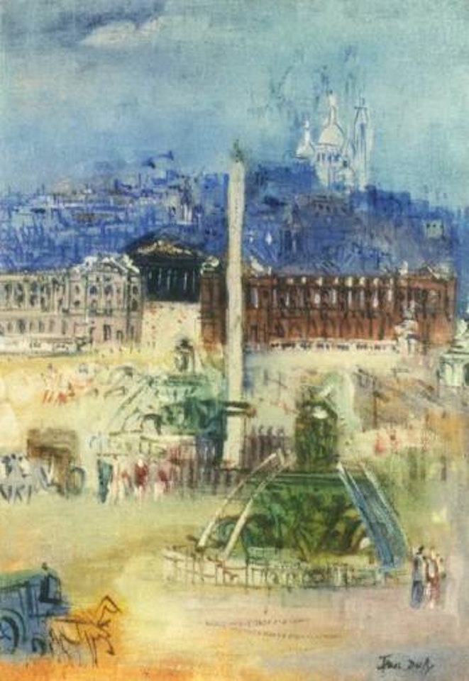 Place de la Concorde by Jean Dufy