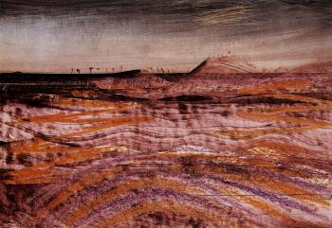 Central Australian landscape by Sidney Nolan