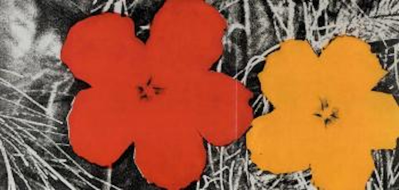 Large flowers by Andy Warhol
