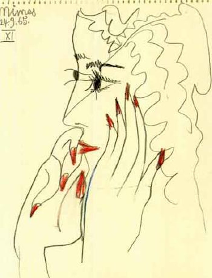 Portrait de femme aux ongles rouges by Pablo Picasso