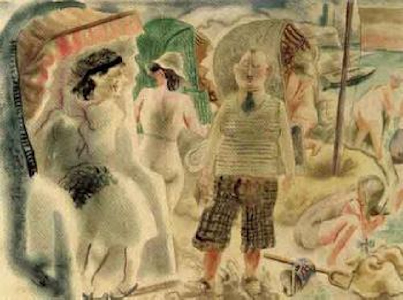 Baltic sea beach Prerow by George Grosz