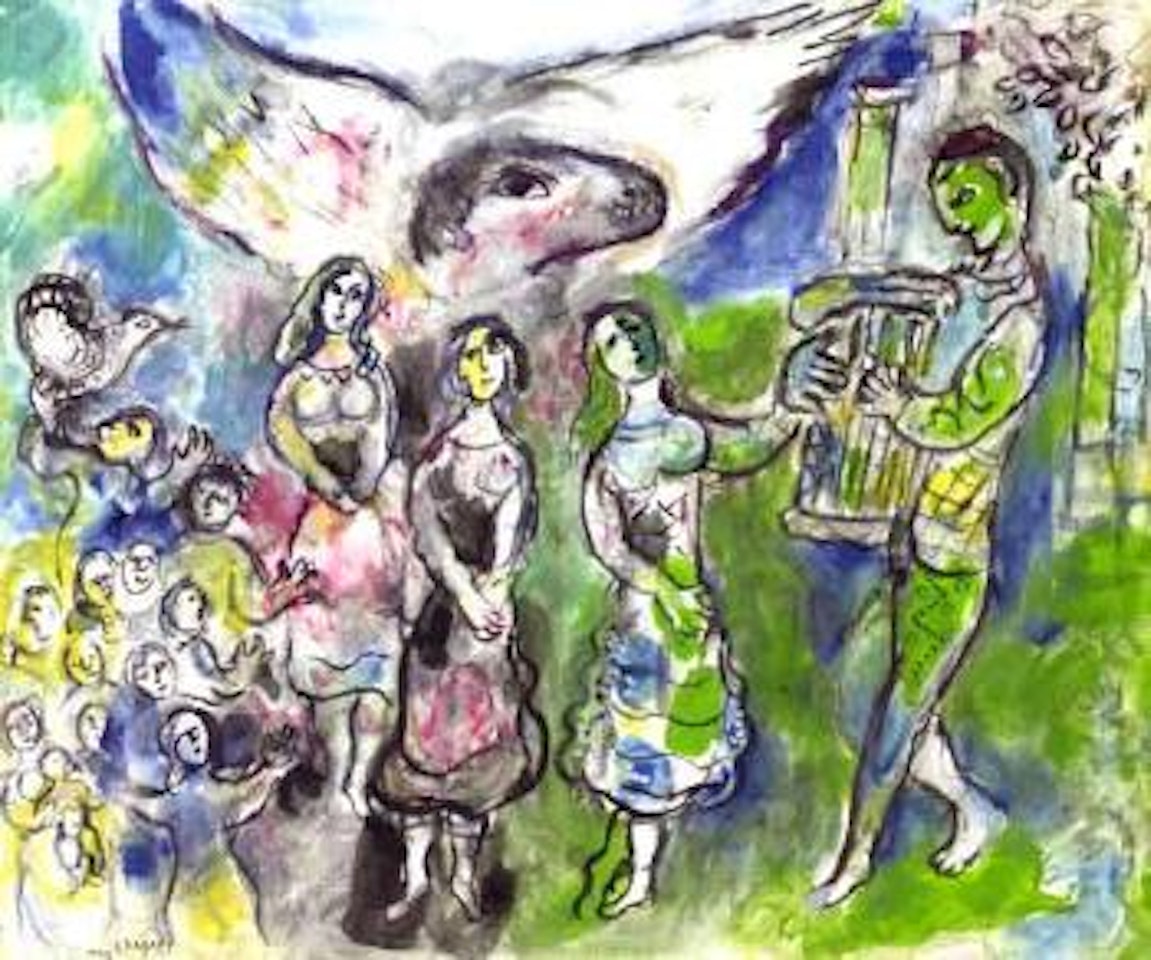 Orphee jouant by Marc Chagall