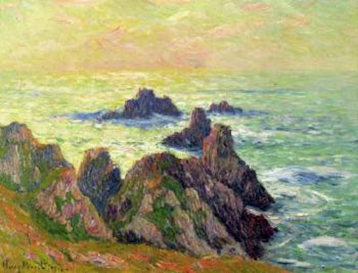 Rochers en Bretagne by Henry Moret