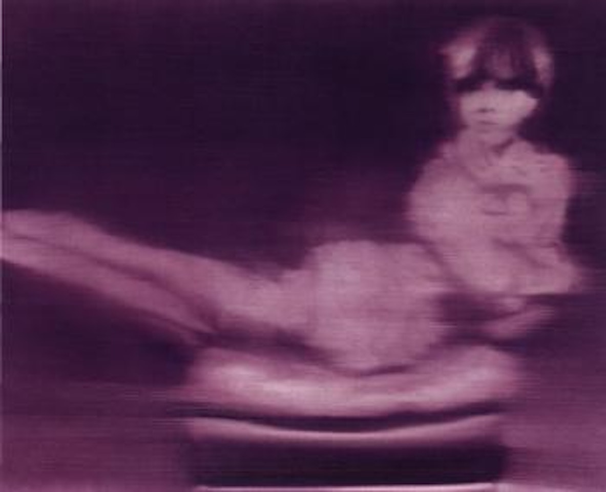 Girl in arm chair - Lilac by Gerhard Richter