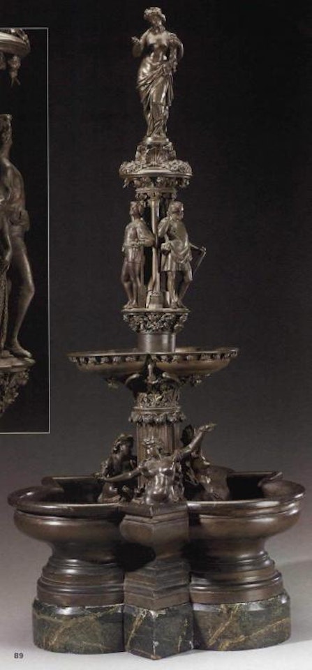 Surmounted by Venus, allegorical figures, and dancing mermaids by Italian School