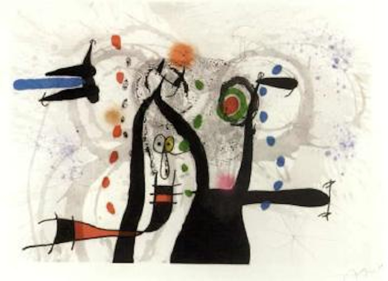 Joueuer de bugle aux oiseaux by Joan Miró