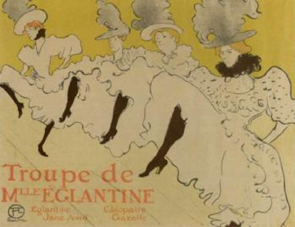 La Troupe de Mademoiselle Eglantine by Henri de Toulouse-Lautrec