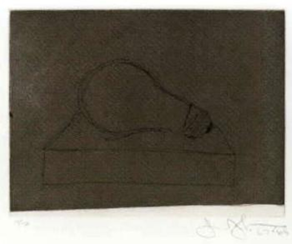 Light bulb by Jasper Johns