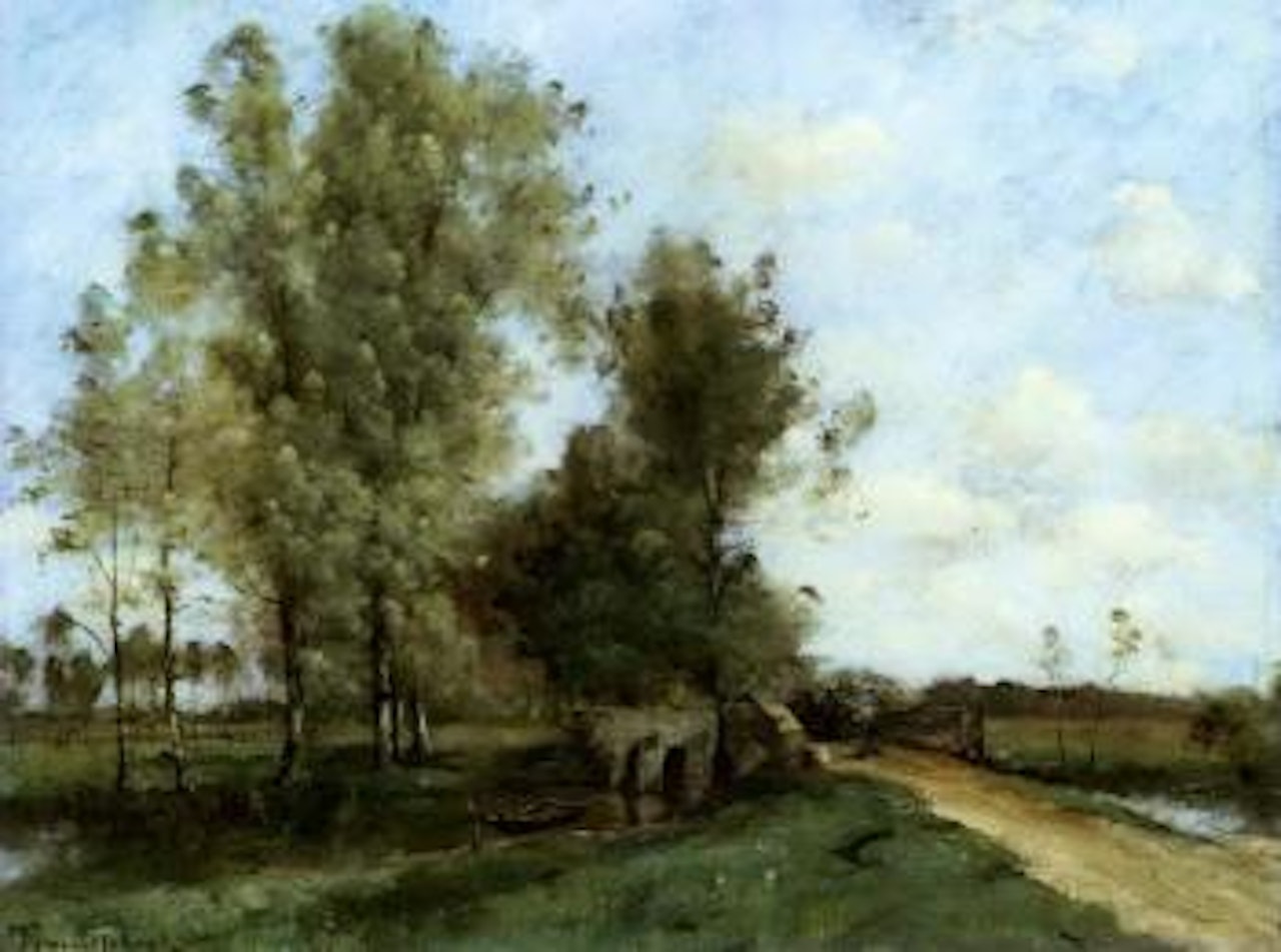 Pont de pierres by Paul Désiré Trouillebert