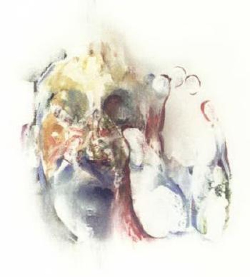 Reconstructed head and hand by Louis Le Brocquy