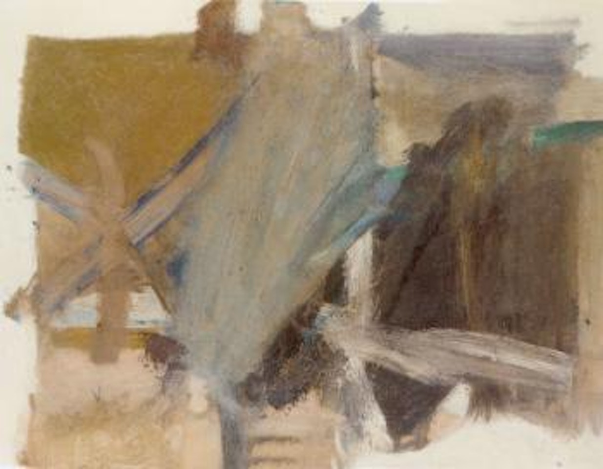 Oil painting on Paper VI by Willem de Kooning