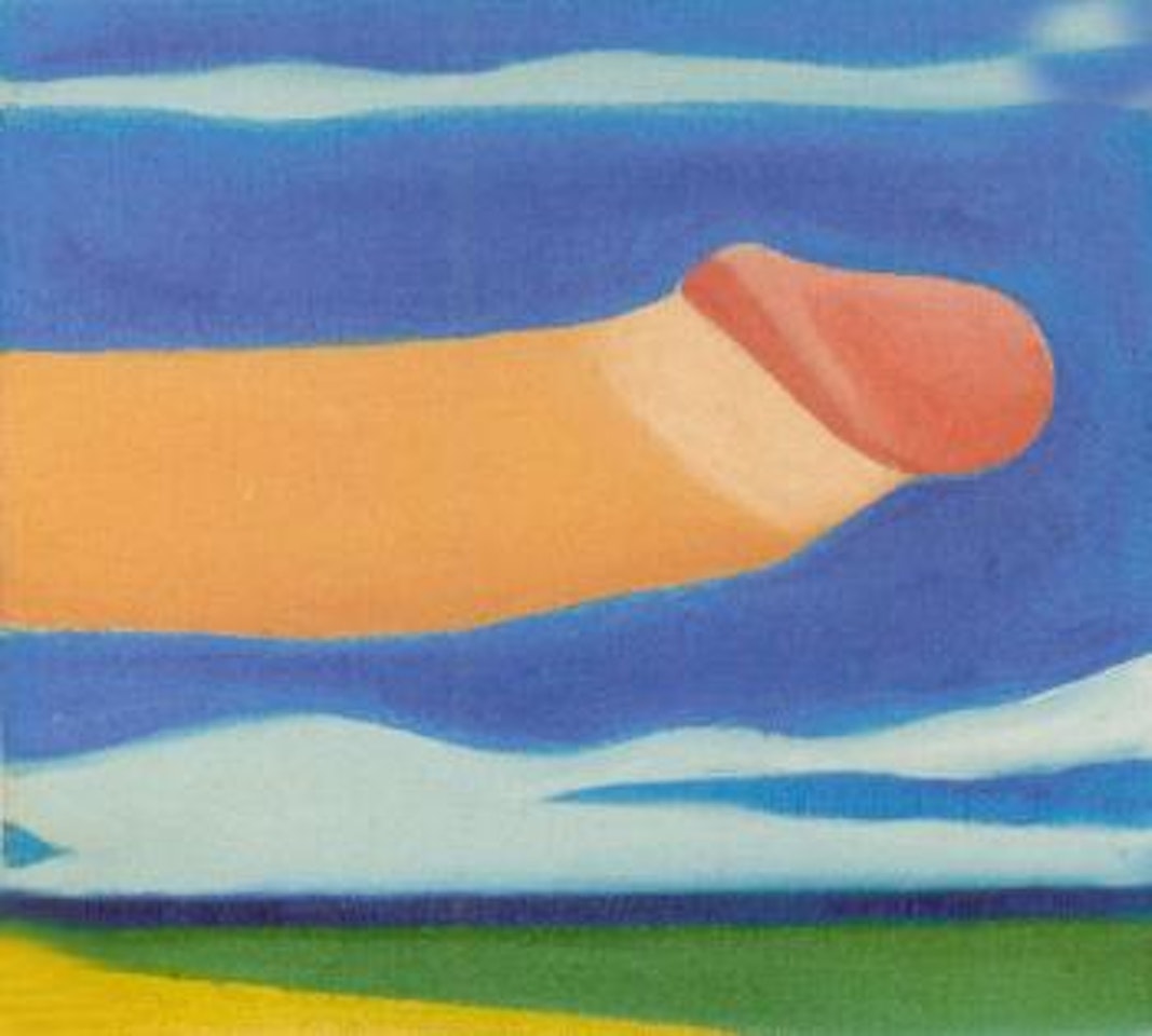 Study for embossed penis - Seascape by Tom Wesselmann