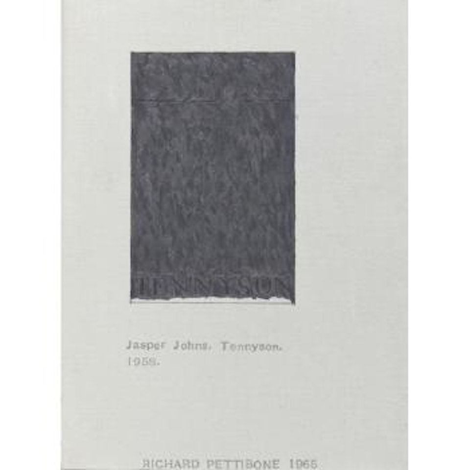 Jasper Johns. Tennyson by Richard Pettibone