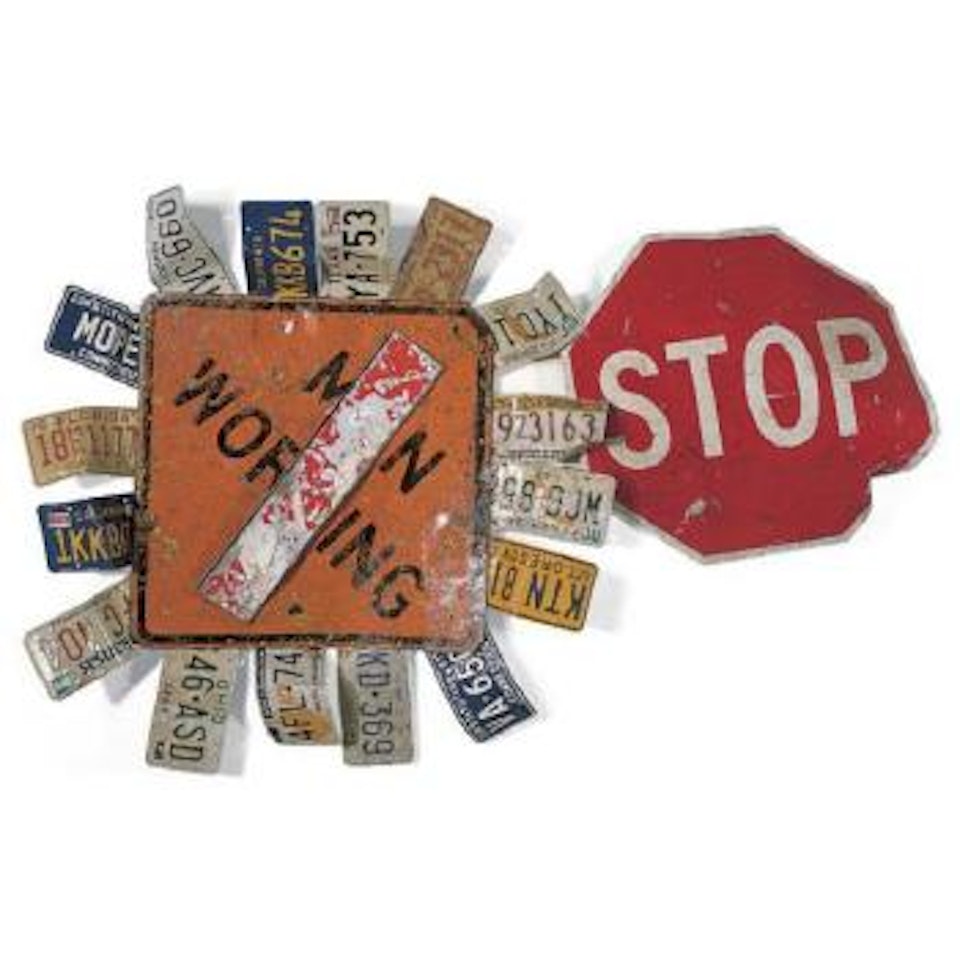 Traffic flower glut by Robert Rauschenberg