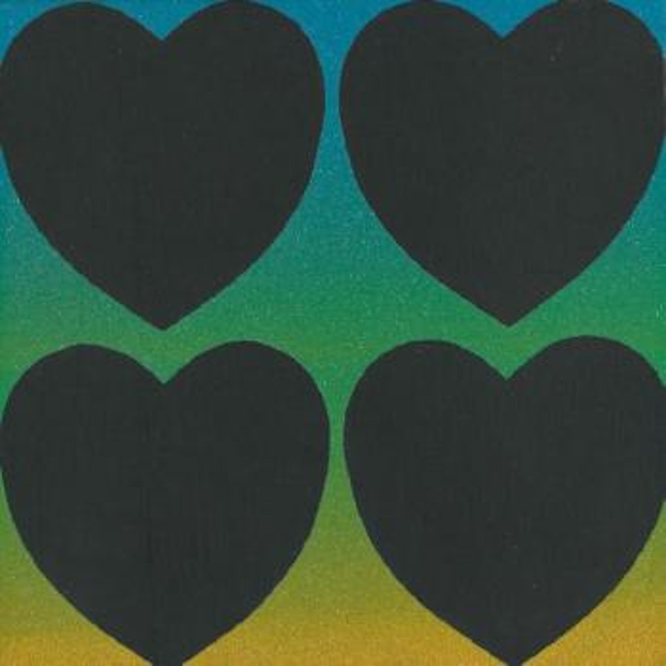 Hearts - Four by Andy Warhol