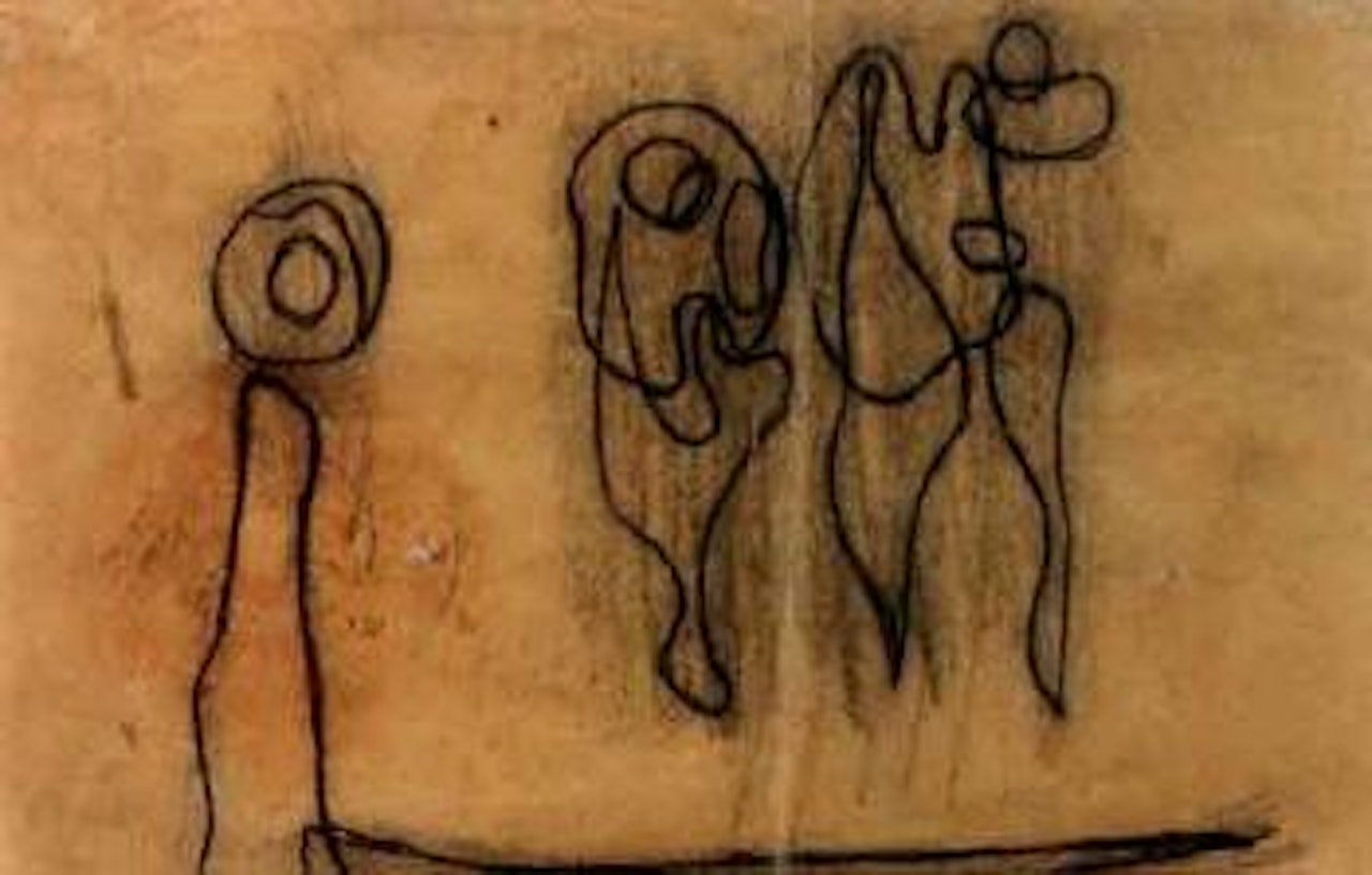 The girl in the fire by Asger Jorn