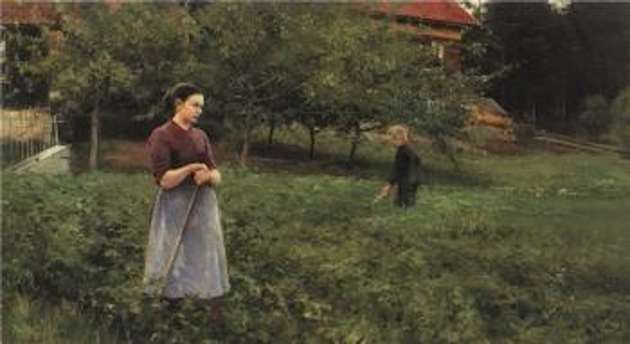 In a potato field near Stabaek Station near Oslo by Paul Fischer