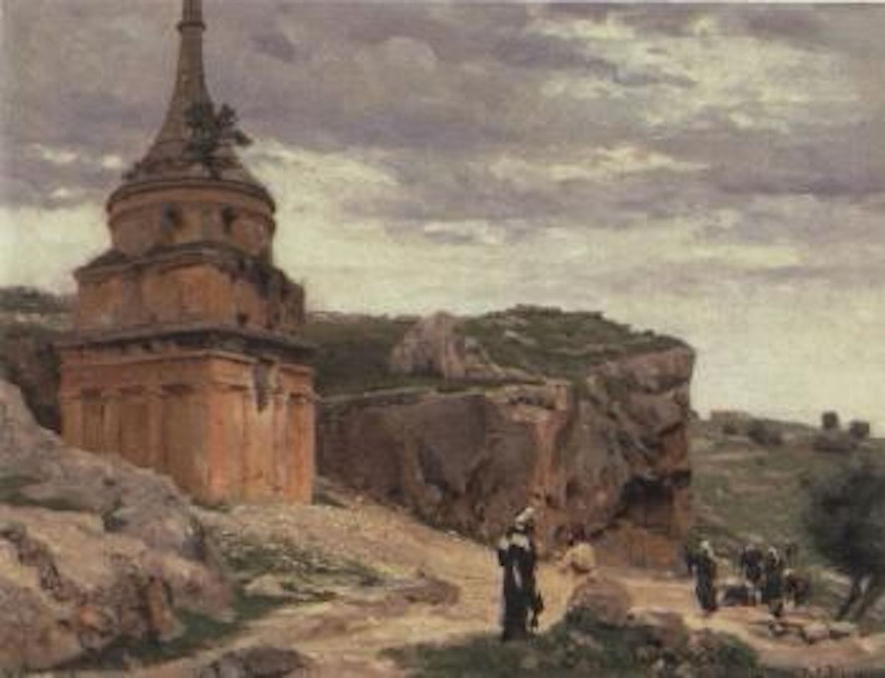 From Kedronvalley with Absalom's grave outside Jerusalem by Hans Andersen Brendekilde