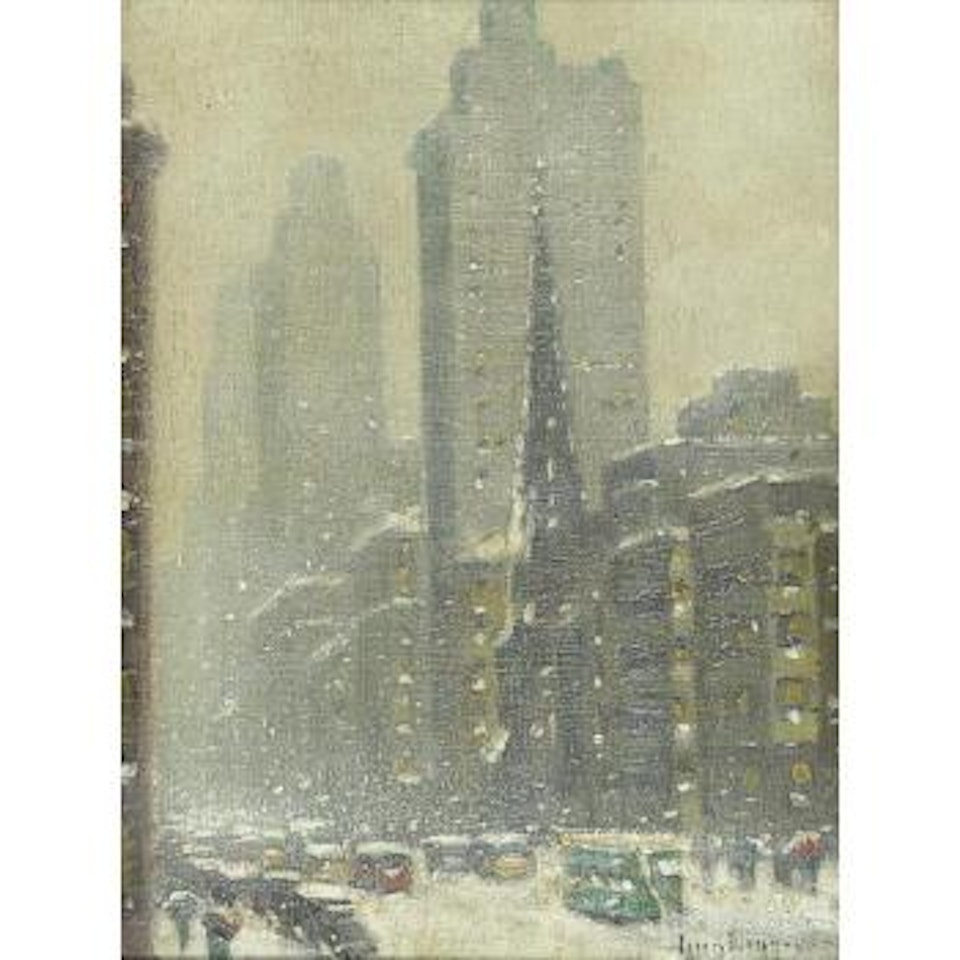 Midtown, winter by Guy Carleton Wiggins