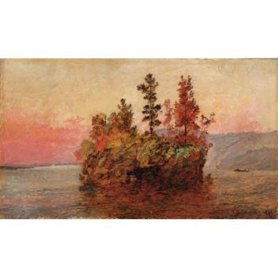 Island in the Hudson by Jasper Francis Cropsey