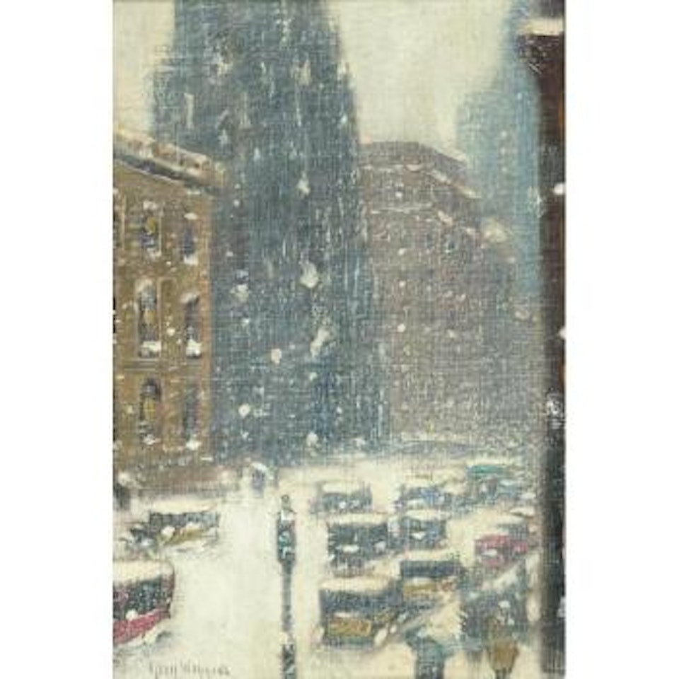 New York in the snow by Guy Carleton Wiggins