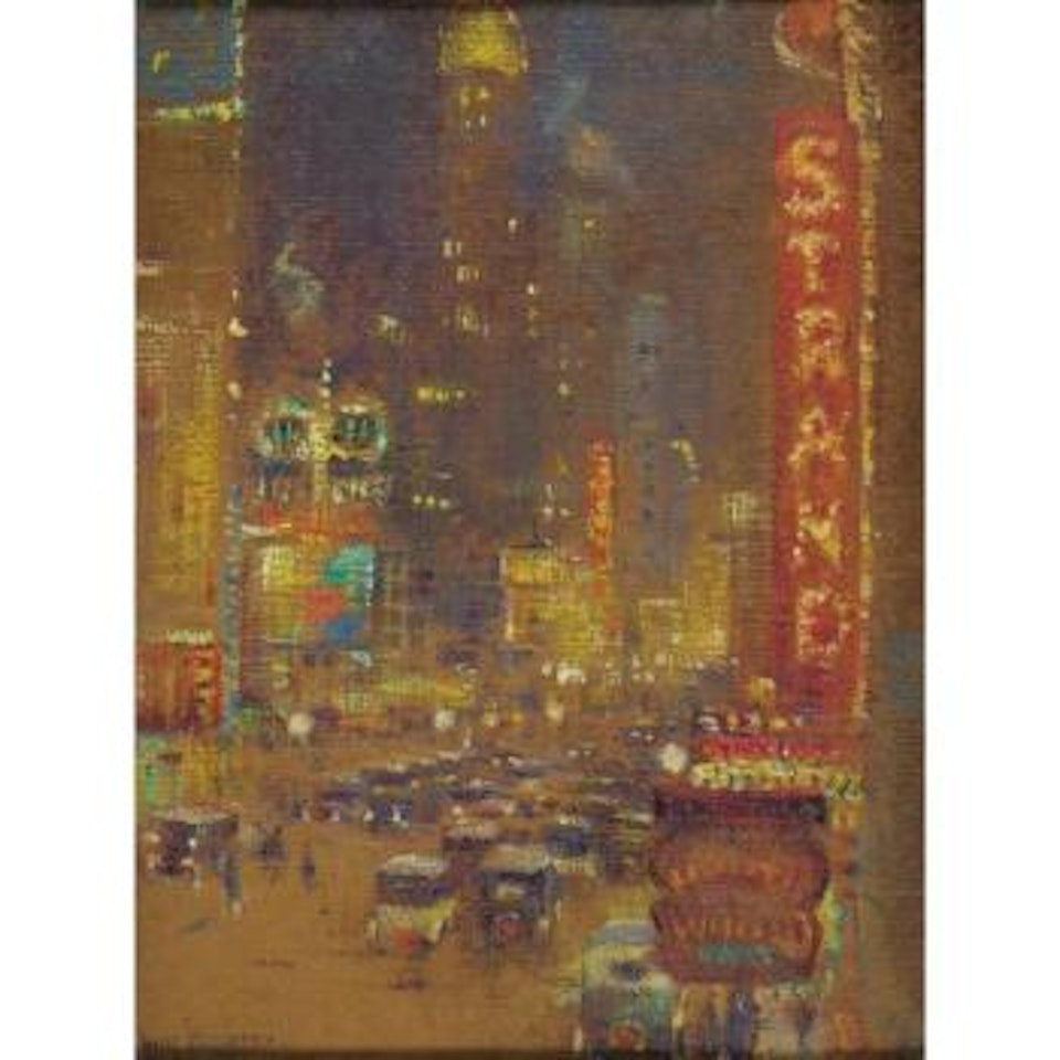Broadway at night by Guy Carleton Wiggins