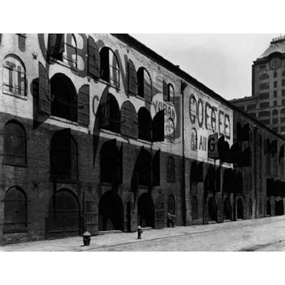 Warehouse, Water and Dock Streets, Brooklyn by Berenice Abbott