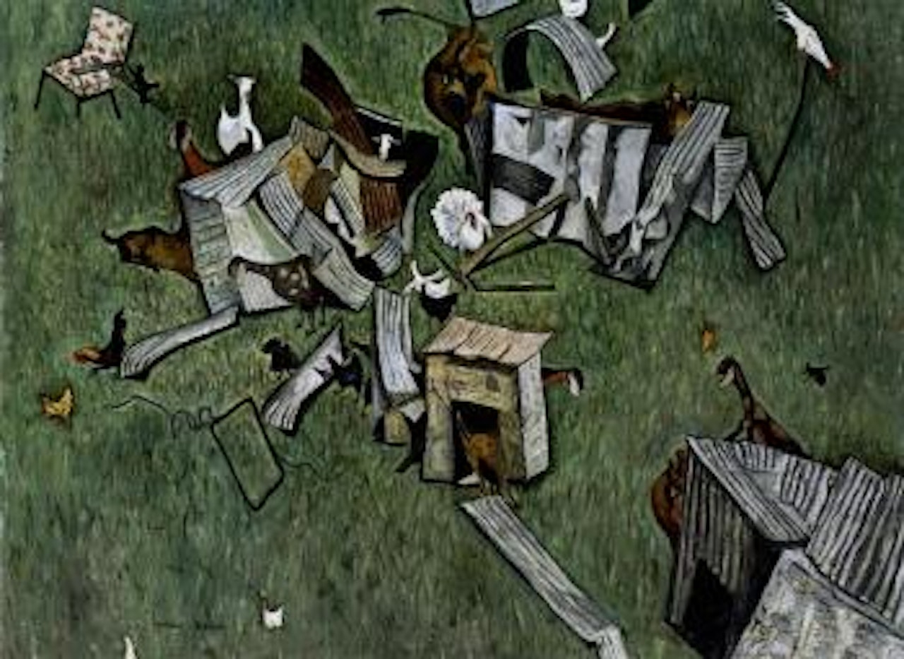 Farmyard construction by William Francis Robinson