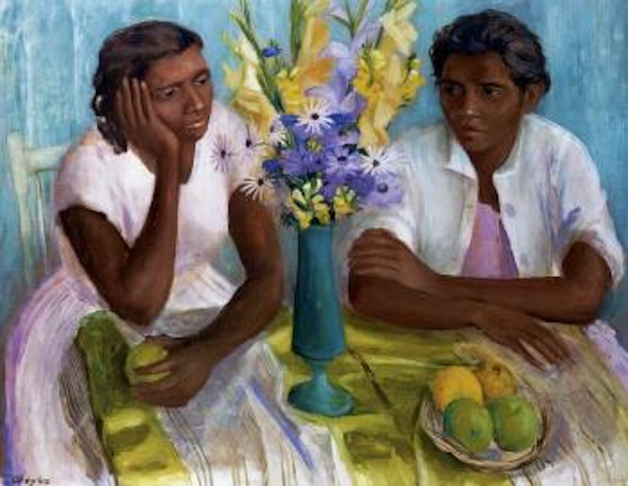 Two sisters by Margaret Hannah Olley