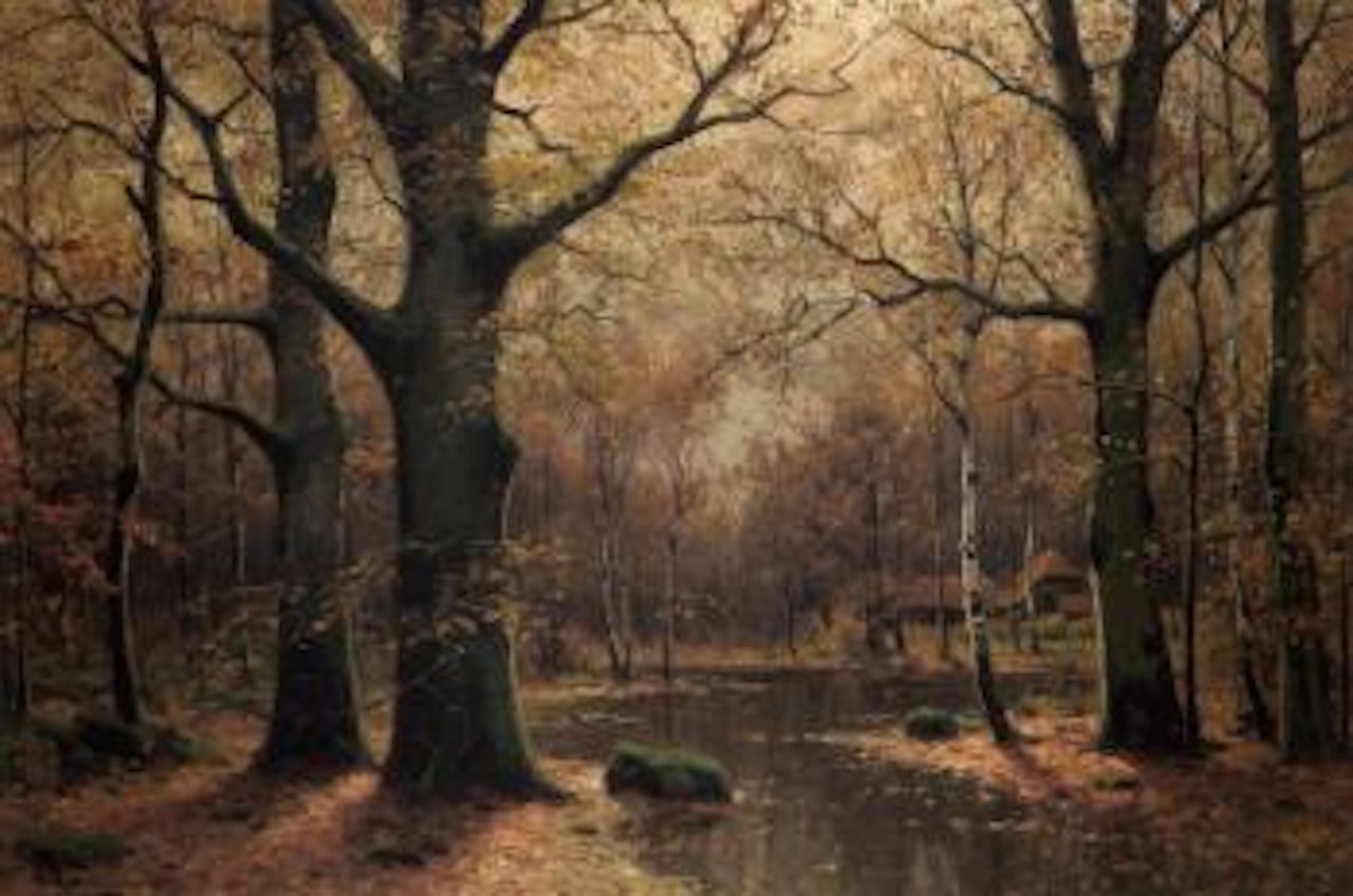 Autumn in wood on the Spree by Walter Moras