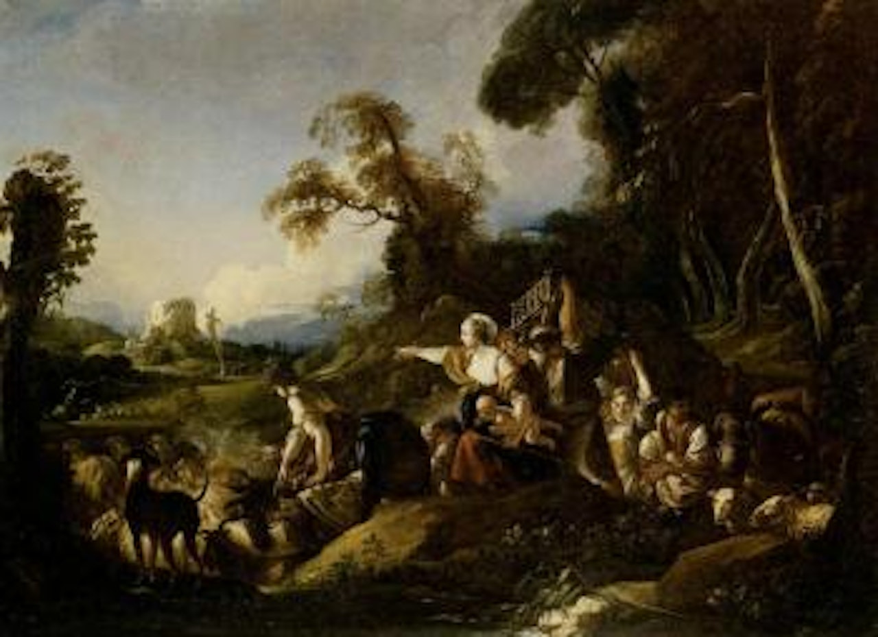Pastoral scene by Hubert Robert