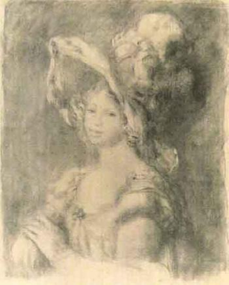 Jeune femme en buste by Pierre-Auguste Renoir