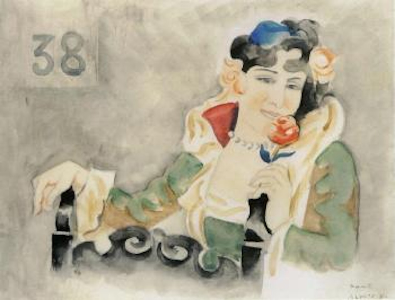 Femme a la rose by André Lhote