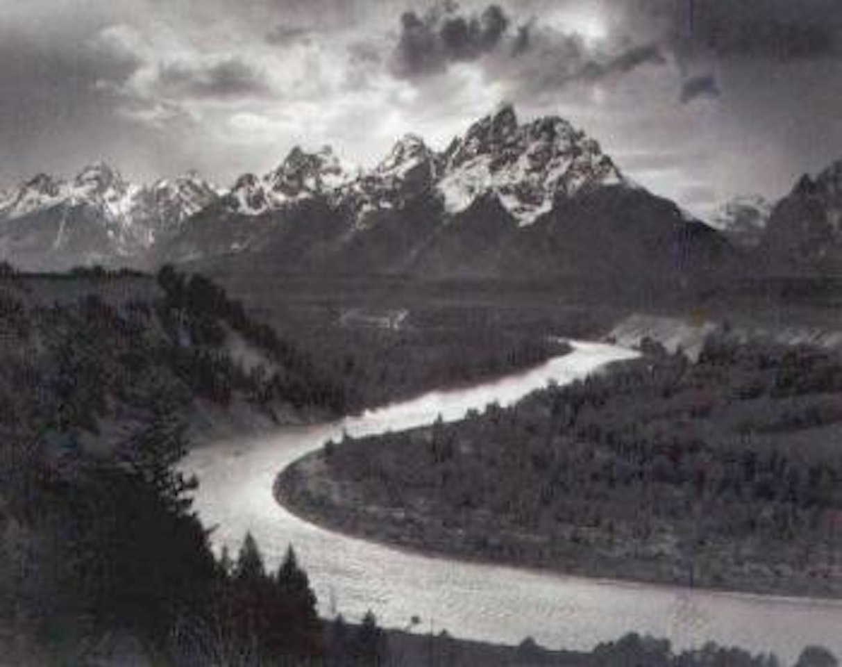 Tetons and the Snake River, Grand Teton National Park, Wyoming by Ansel Adams