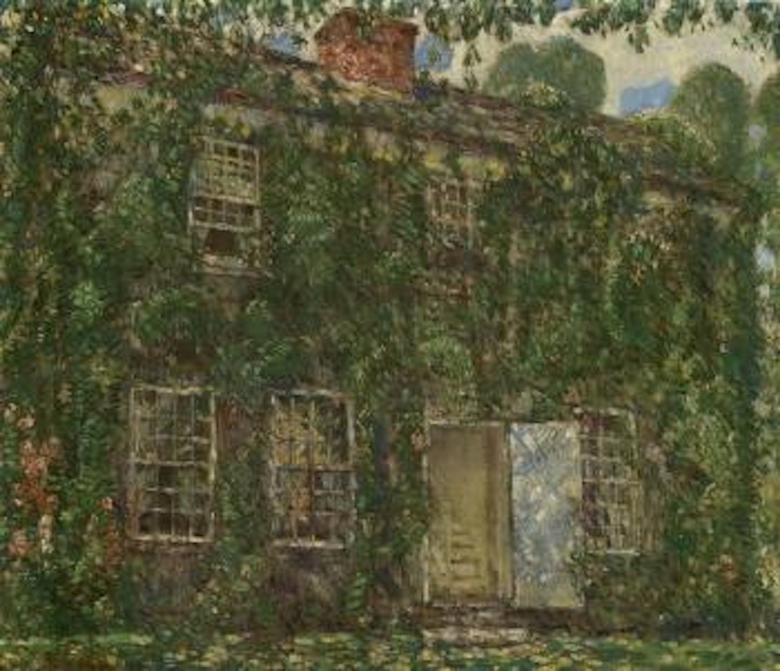 Home sweet home cottage by Childe Hassam
